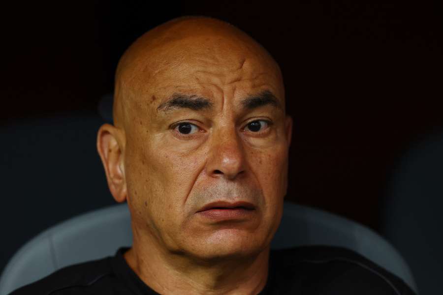 Hossam Hassan on the touchline