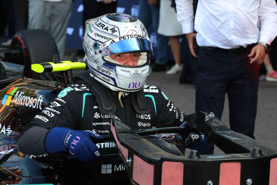 Kimi Antonelli after claiming pole Kimi Antonelli after claiming pole