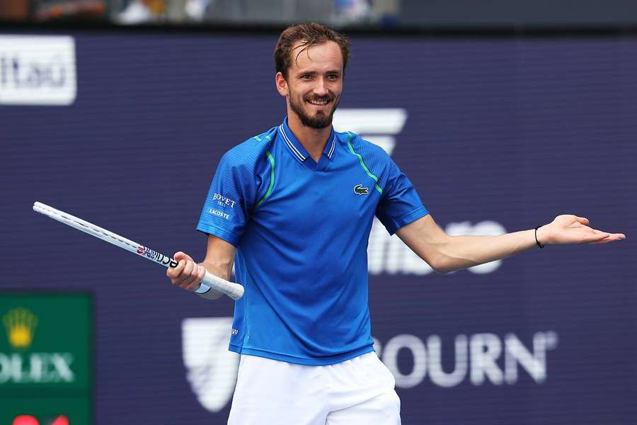 Medvedev lors de sa finale à Miami.