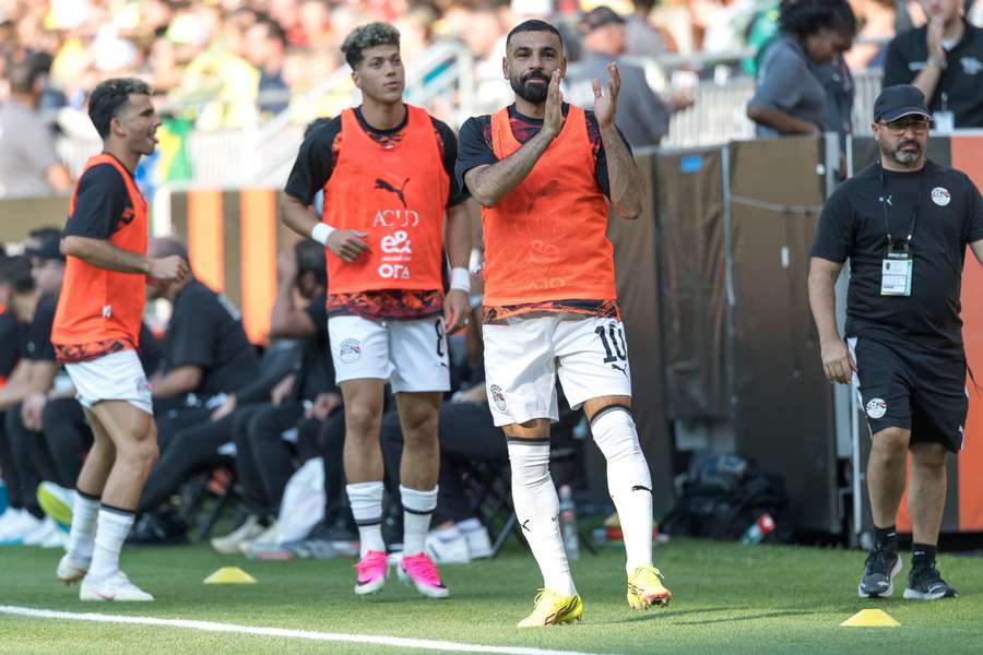 Mo Salah em ação pelo Egito Mo Salah em ação pelo Egito