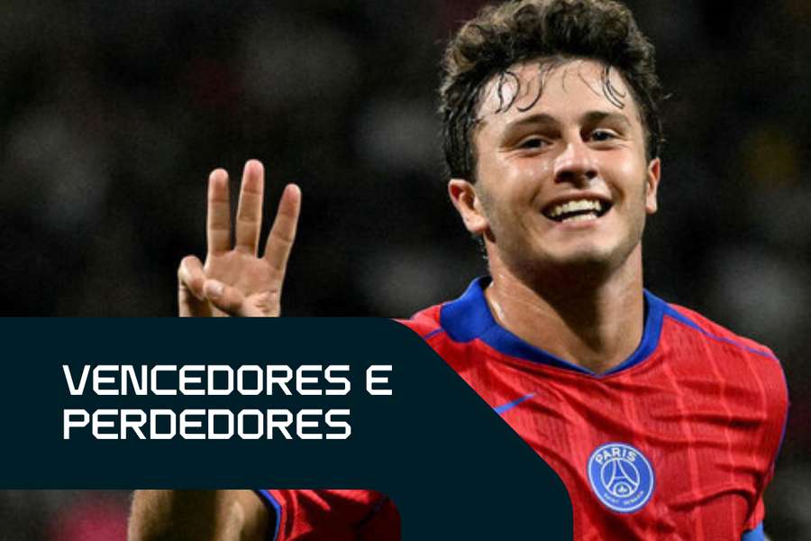 João Neves marcou três gols contra o Toulouse pelo PSG no fim de semana João Neves marcou três gols contra o Toulouse pelo PSG no fim de semana