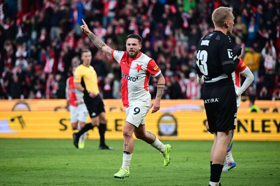 Vasil Kušej byl jediným střelcem Slavie při výhře 2:1 nad Hradcem.