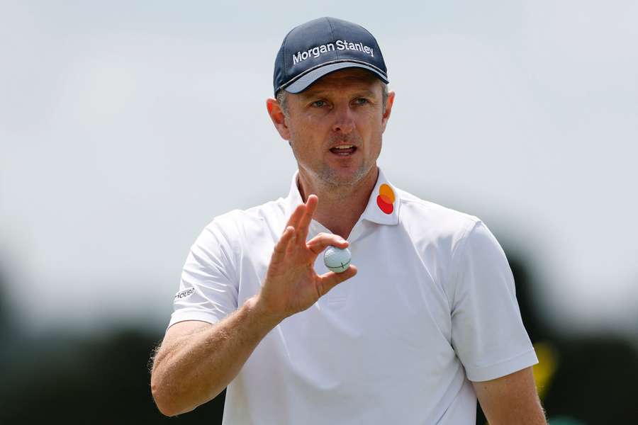 England's Justin Rose during the second round of the Masters at Augusta National