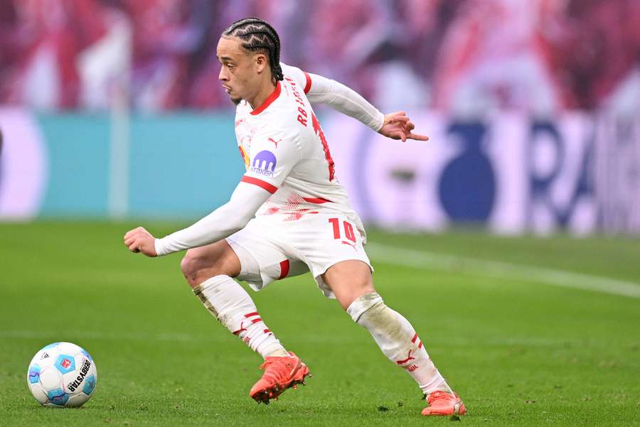 Xavi Simons face au Bayer Leverkusen le week-end dernier.