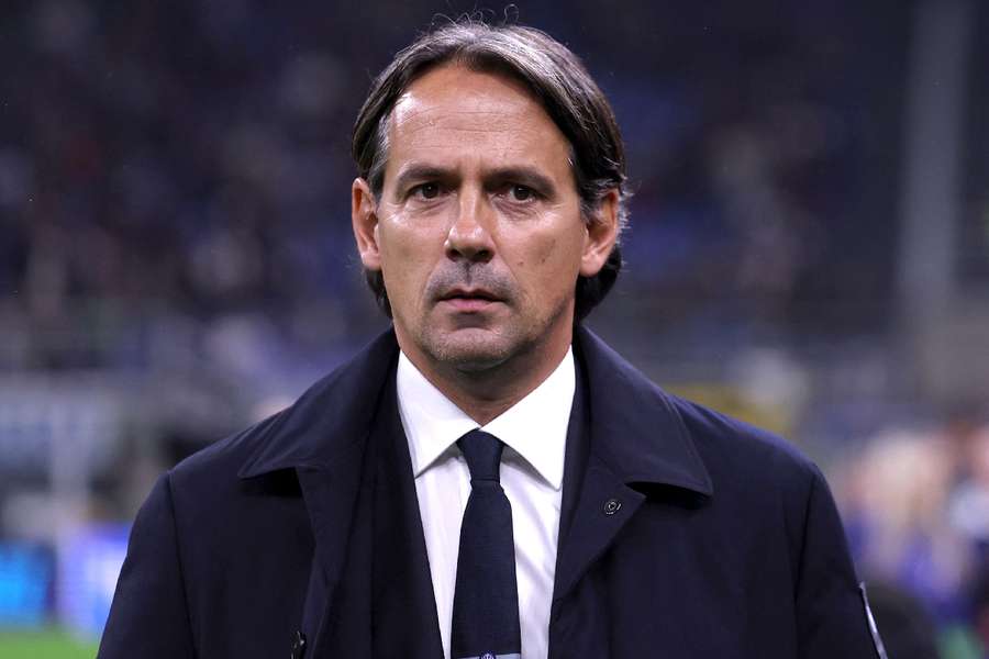 Inter's Inzaghi watches on