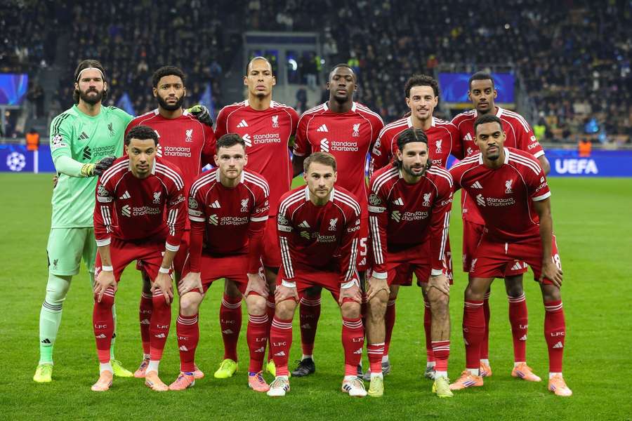 Liverpool privado de seis jogadores na Taça de Inglaterra