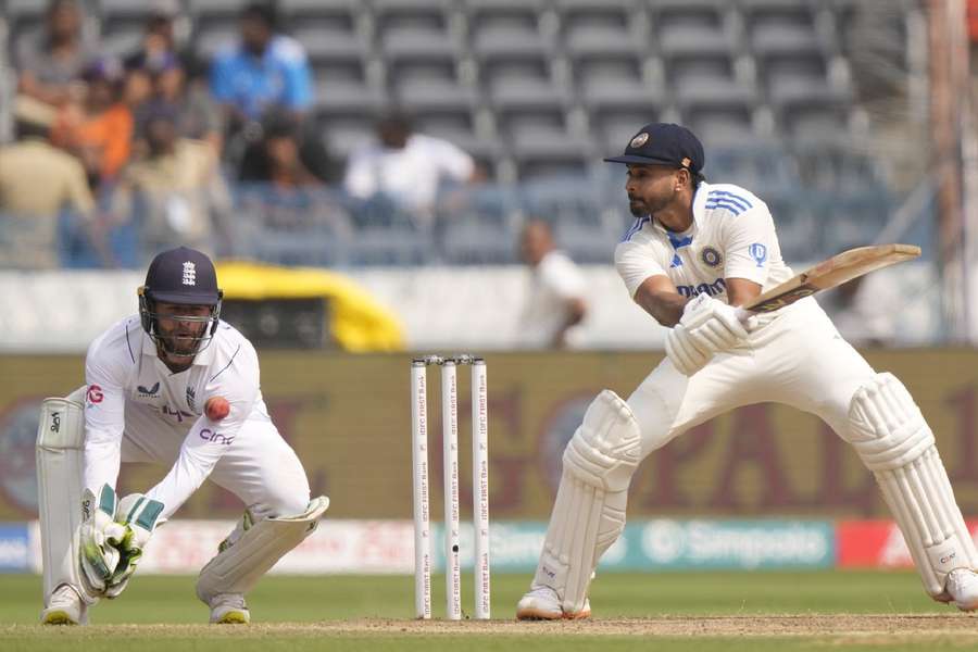 Shreyas Iyer in action