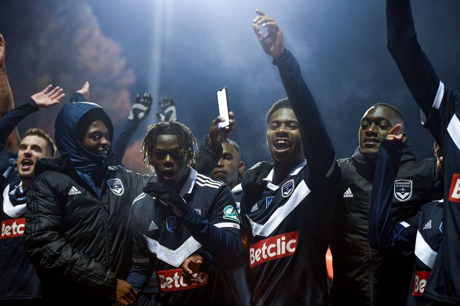 Les Bordelais célébrant leur qualification en 1/32e de finale de la Coupe de France mi-novembre.