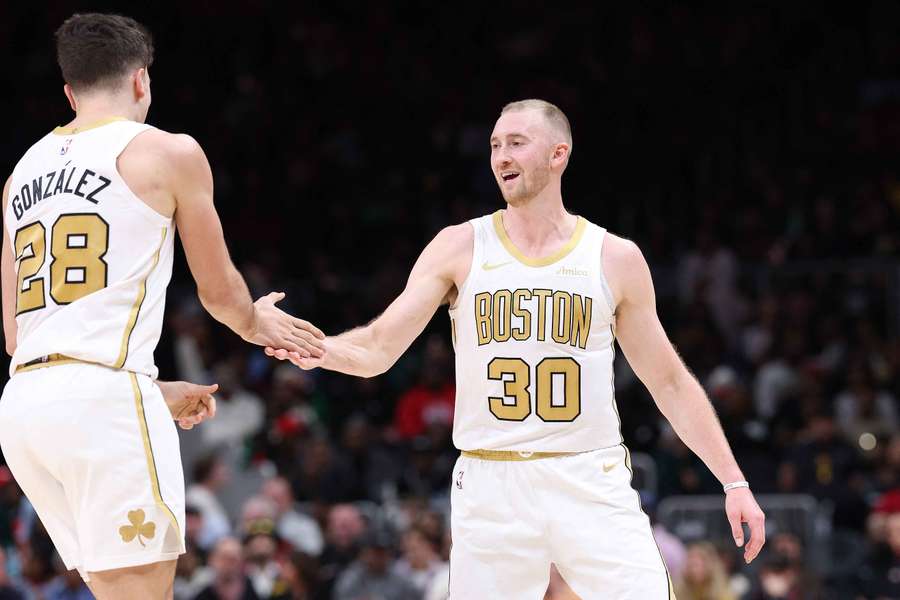 Hugo González, con los Celtics