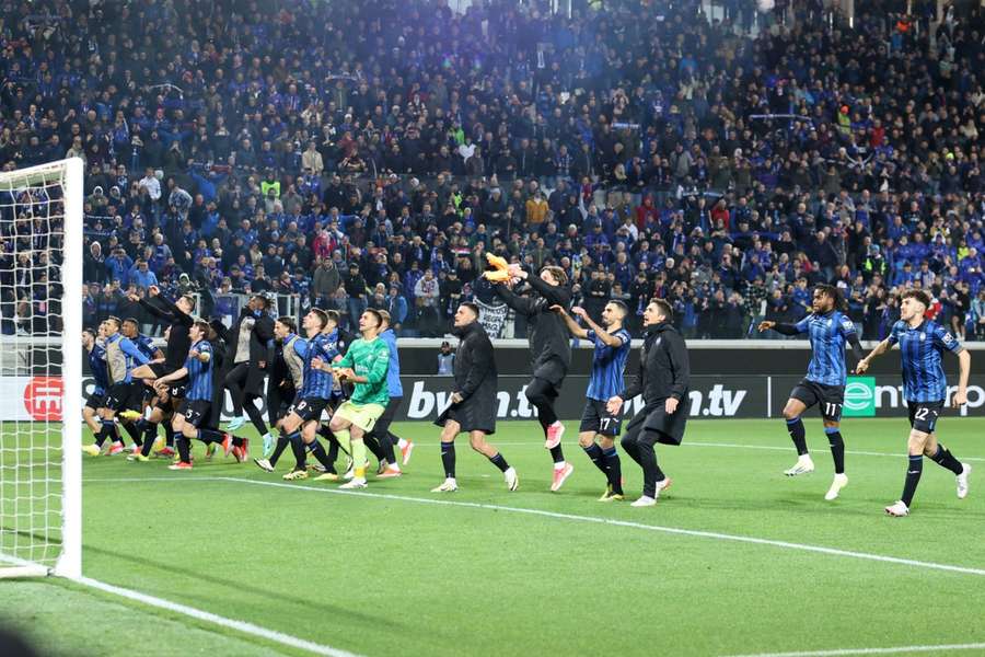 Los jugadores del Atalanta se aseguran el pase a semifinales de la Europa League