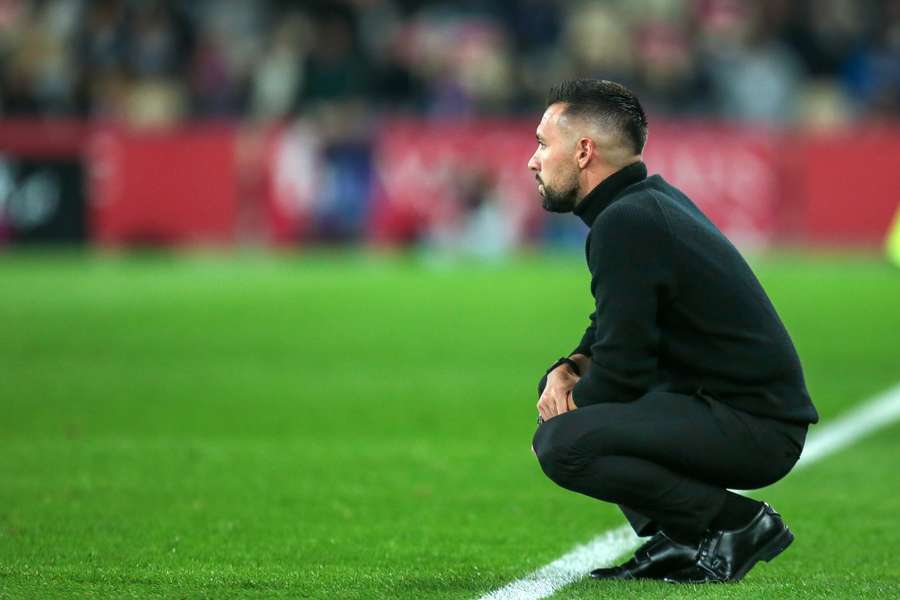Farioli durante o jogo com o Gil Vicente