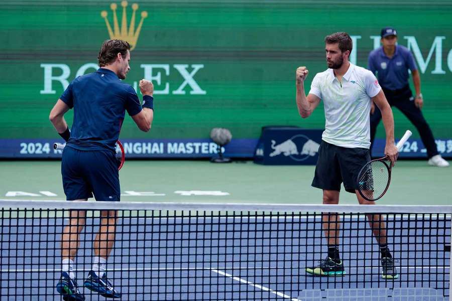 Wesley Koolhof met Nikola Mektic onderweg naar hun toernooizege tegen het Argentijnse koppel