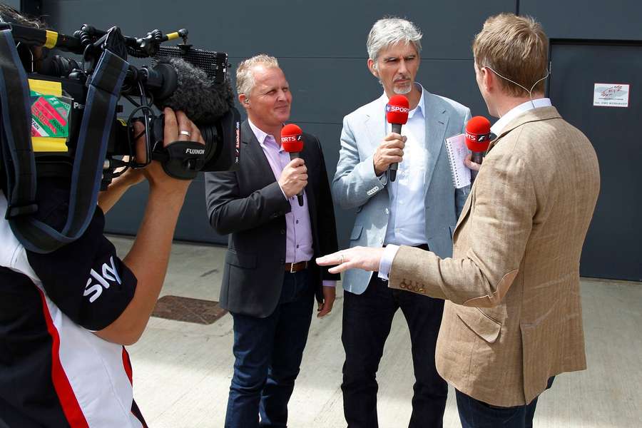 Johnny Herbert and Damon Hill in 2013