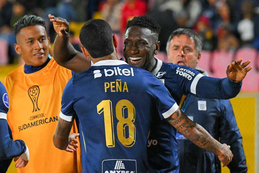 Jugadores del Alianza Lima, celebrando
