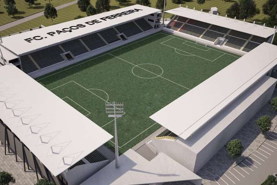 O projeto para o novo estádio do Paços de Ferreira