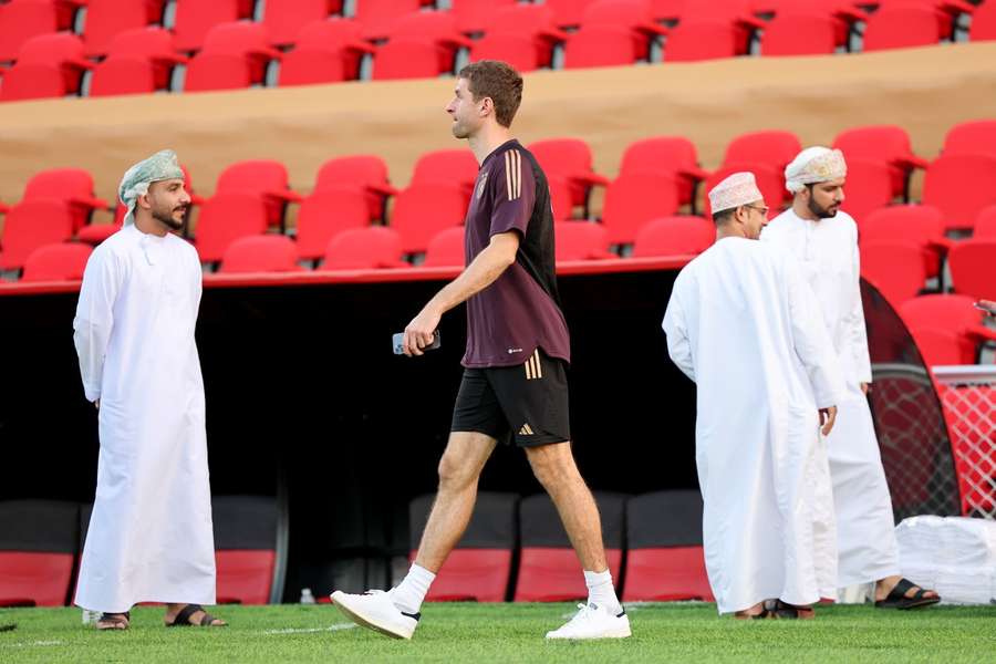 Thomas Müller teve uma pequena pausa, mas treinou bem em Munique