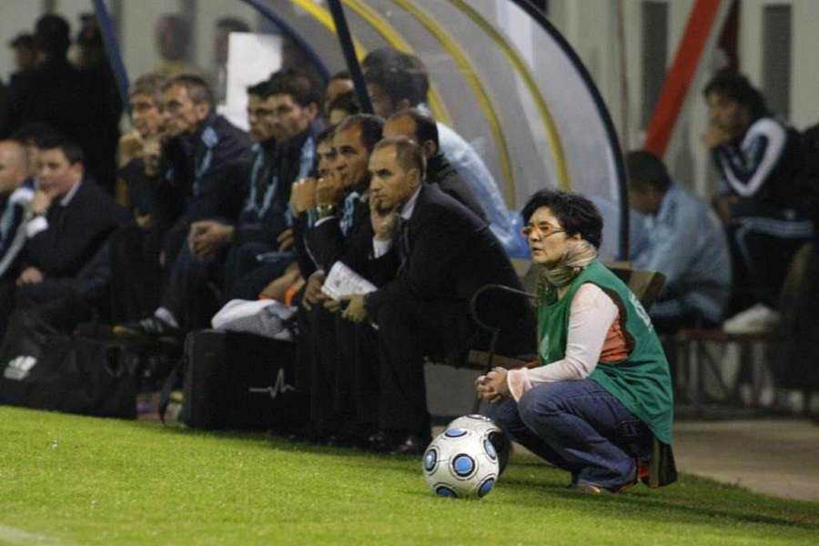 Julia del Mar, de recogepelotas, el día del Alcorconazo Julia del Mar, de recogepelotas, el día del Alcorconazo