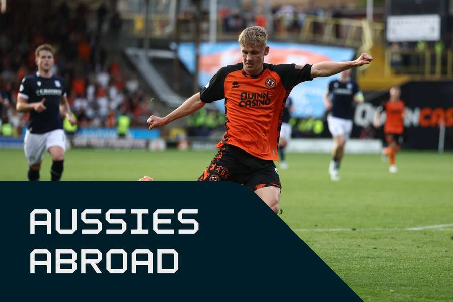 Zac Sapsford in action for Scottish Premiership club Dundee United. Zac Sapsford in action for Scottish Premiership club Dundee United.