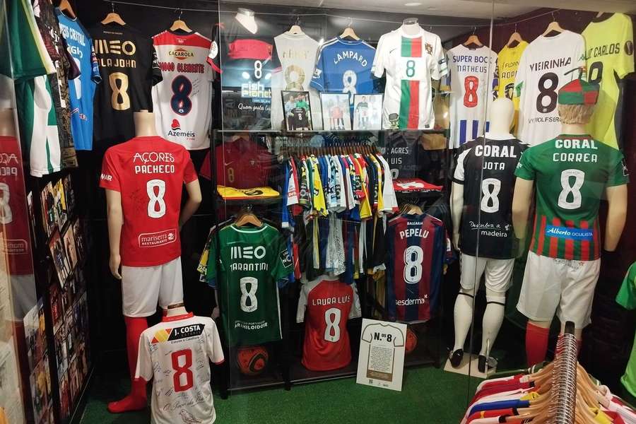 O espaço dedicado aos camisolas 8