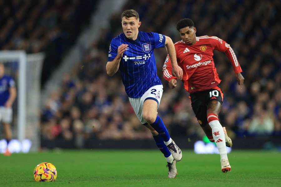O'Shea in action for Ipswich