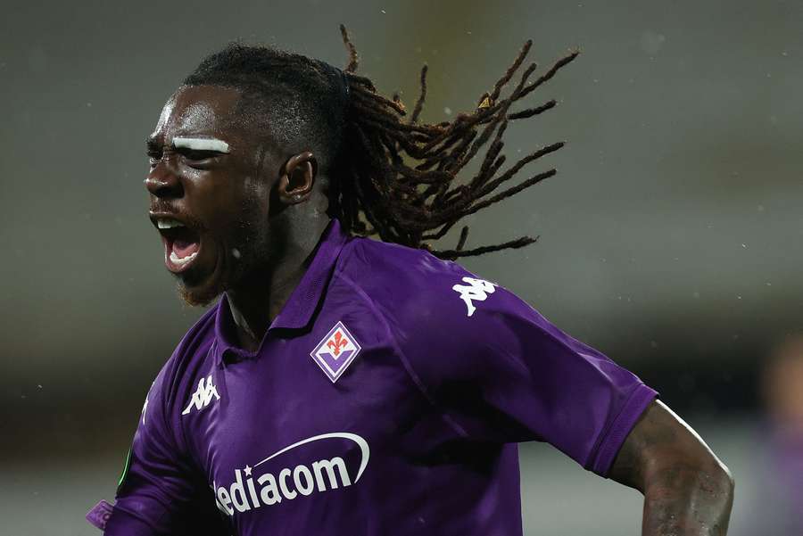 Moise Kean, jugador de la Fiorentina