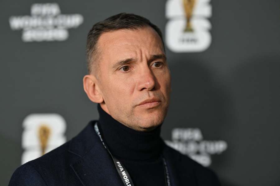Andriy Shevchenko, leyenda de Ucrania y presidente de la federación de fútbol Andriy Shevchenko, leyenda de Ucrania y presidente de la federación de fútbol