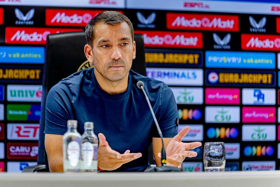 Feyenoord manager Giovanni van Bronckhorst Feyenoord manager Giovanni van Bronckhorst