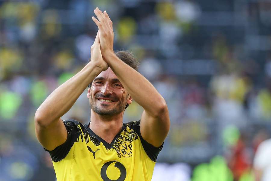 Mats Hummels während seines Abschiedsspiels in Dortmund Mats Hummels während seines Abschiedsspiels in Dortmund