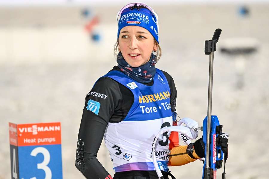 Franziska Preuß ist derzeit Zweite des Gesamtweltcups.