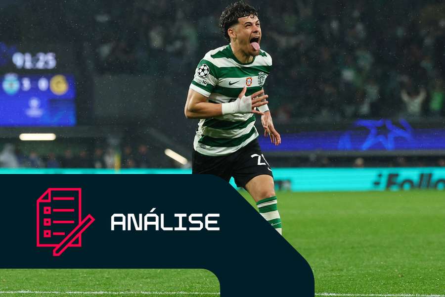 Maxi Araújo festeja o golo da reviravolta na eliminatória