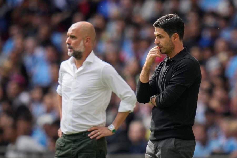 Arteta é pupilo de Guardiola, e está desafiando o mestre