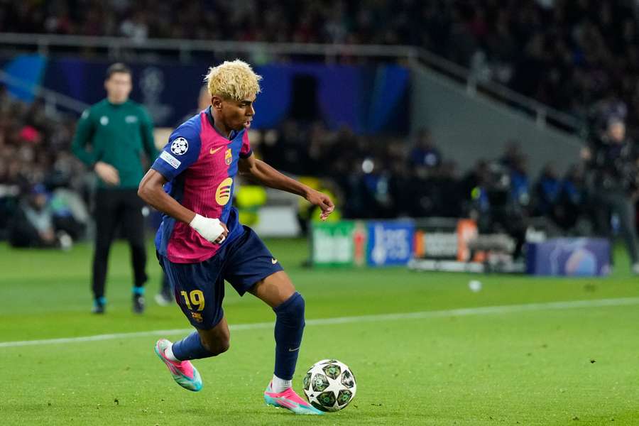 Lamine Yamal caused Inter Milan many problems in the Champions League semi-final first leg.