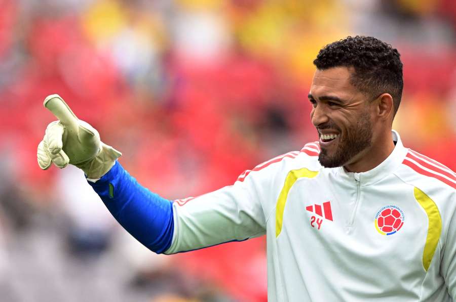 Álvaro Montero, durante un entrenamiento con Colombia en el Mundial Álvaro Montero, durante un entrenamiento con Colombia en el Mundial