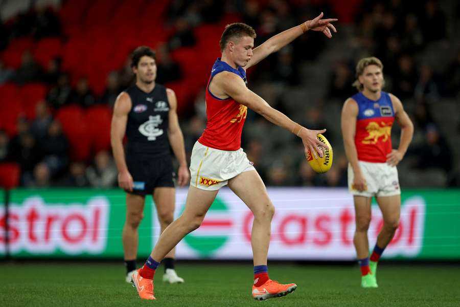 Brisbane's Logan Morris kicked multiple goals in both of his games at the MCG this year. 