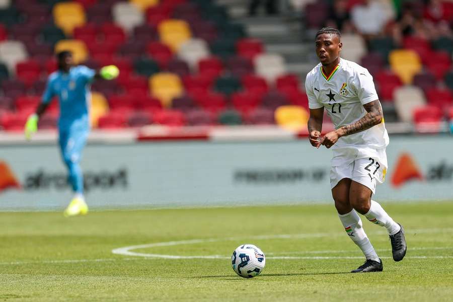 Francis Abu in action for Ghana