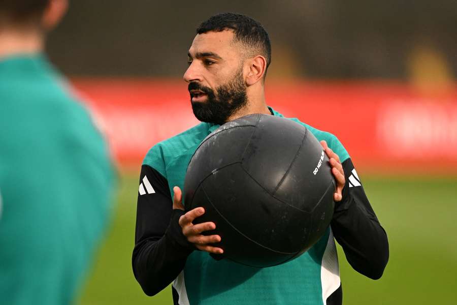 Salah, entrenando de nuevo con el Liverpool