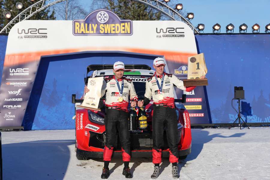 Evans et son copilote Scott Martin ce dimanche.