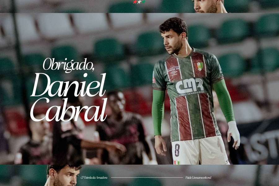 Daniel Cabral fez apenas um jogo pelo Estrela da Amadora