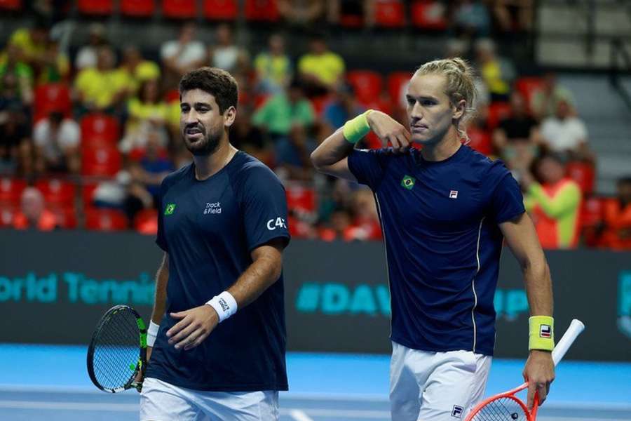 Orlando Luz e Rafael Matos venceram dupla suíça Orlando Luz e Rafael Matos venceram dupla suíça