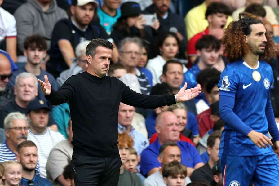Marco Silva (left) on the touchline during Saturday's match Marco Silva (left) on the touchline during Saturday's match