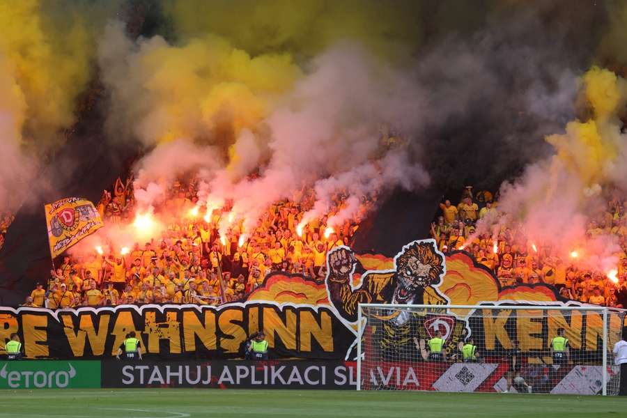Před dvěma roky vytvořili fanoušci Drážďan v Edenu skvělou kulisu.