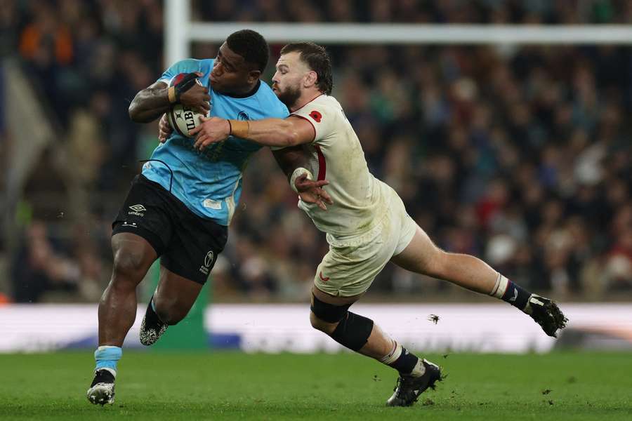 Josua Tuisova evades a tackle from England's hooker Luke Cowan-Dickie during last weekend's England v Fiji Test. Josua Tuisova evades a tackle from England's hooker Luke Cowan-Dickie during last weekend's England v Fiji Test.