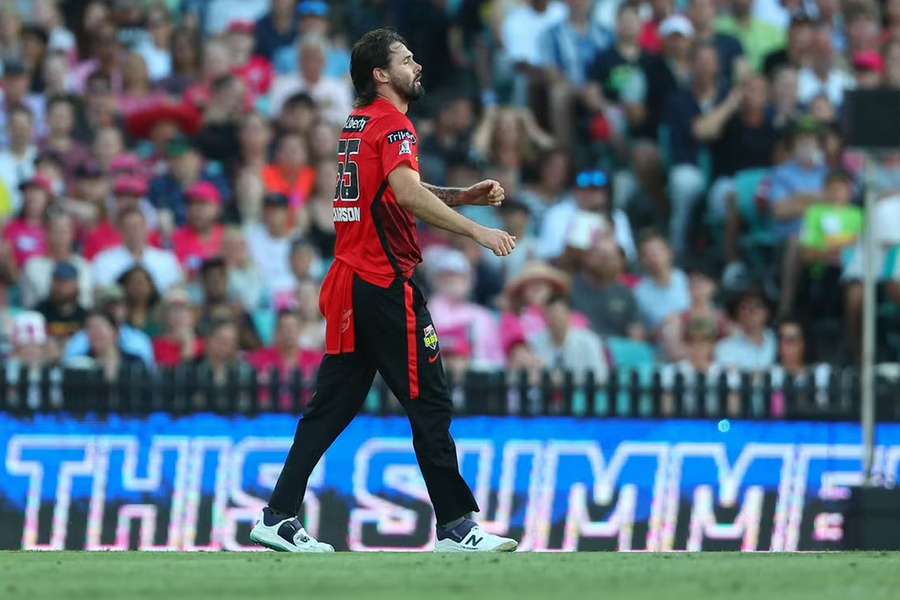 Under BBL rules, a ball that hits any part of a stadium's roof structure is scored as a six