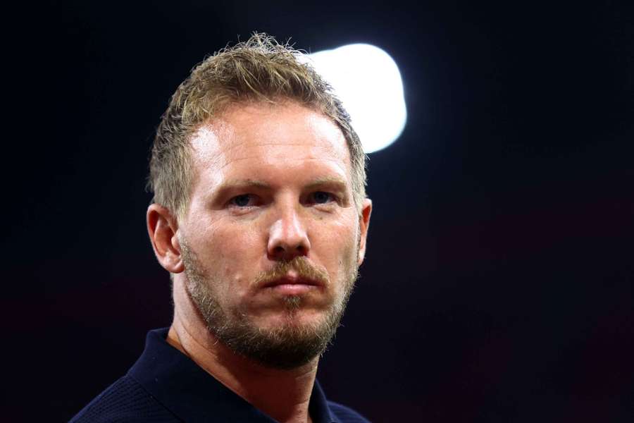 Germany coach Julian Nagelsmann before the match in Amsterdam