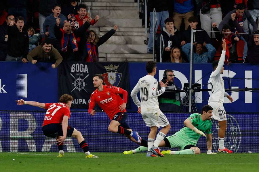 Real Madrid prehral v Pamplone.