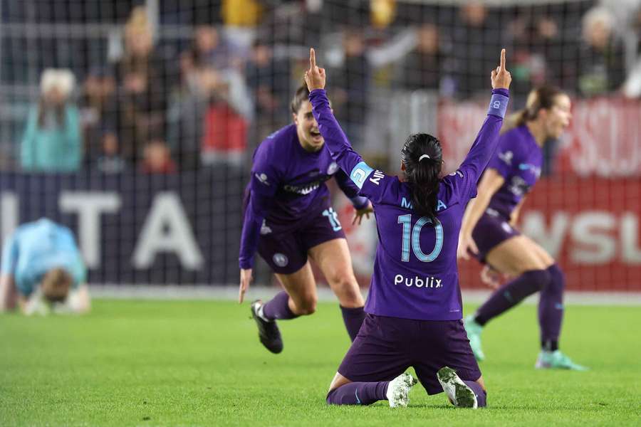 Marta celebra su victoria