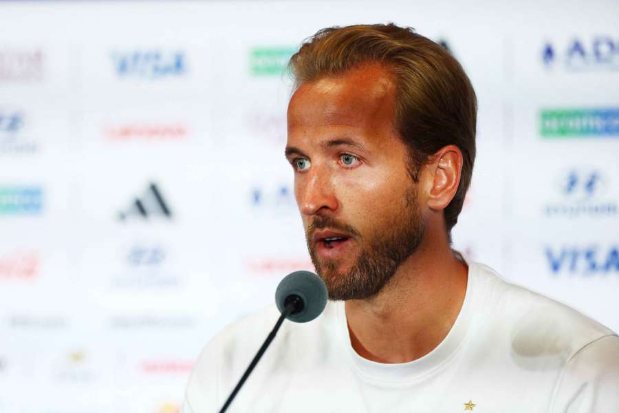 England captain Harry Kane during the press conference England captain Harry Kane during the press conference