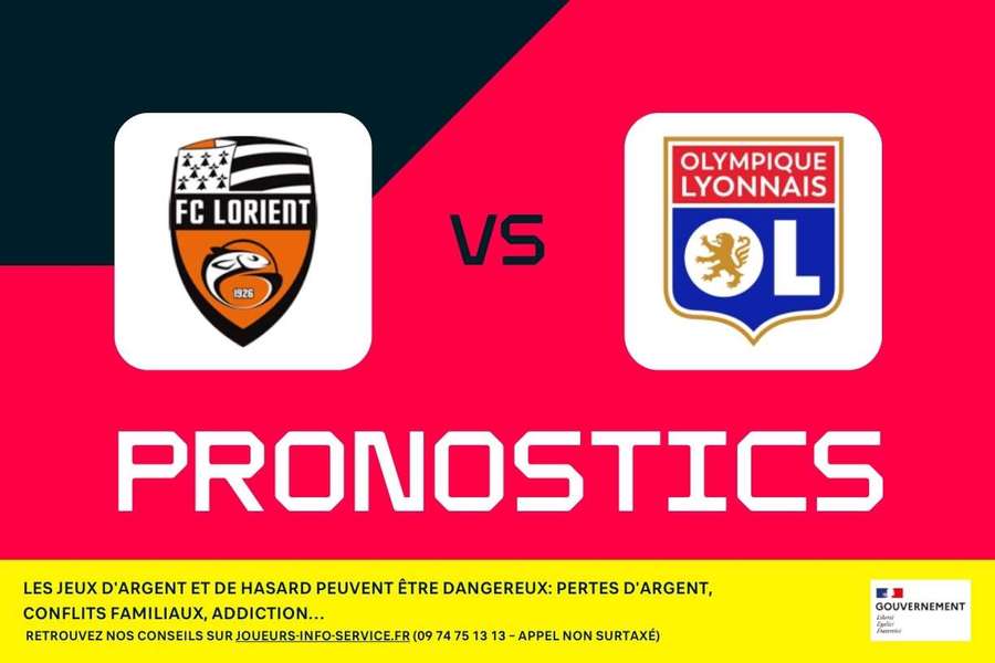 Lorient - Lyon : Pronostics, meilleurs paris et cotes (J15 - Ligue 1)