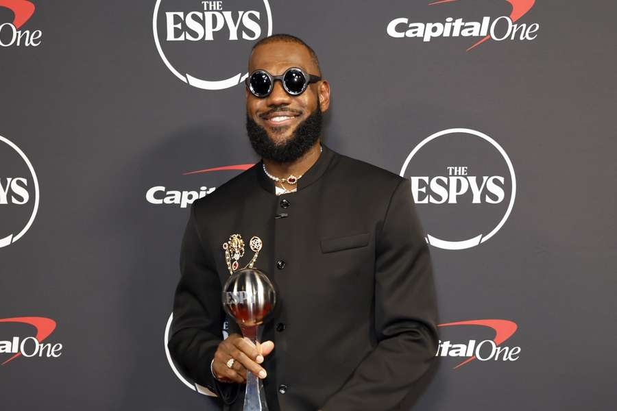 James tijdens de 2023 ESPY Awards