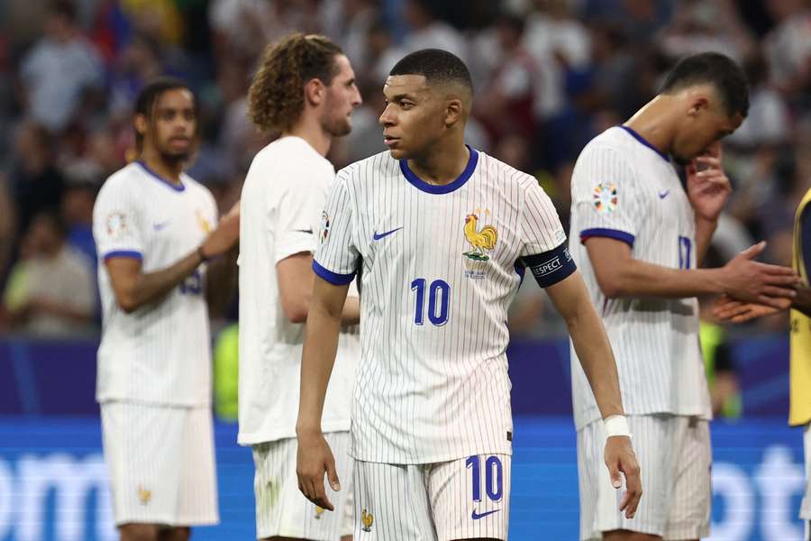 Kylian Mbappé a fine gara con la Spagna